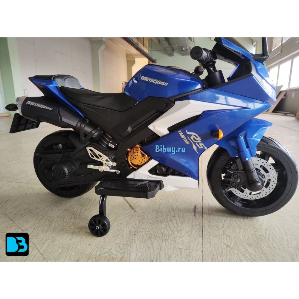 Детский электромобиль мотоцикл Yamaha R15-BLUE