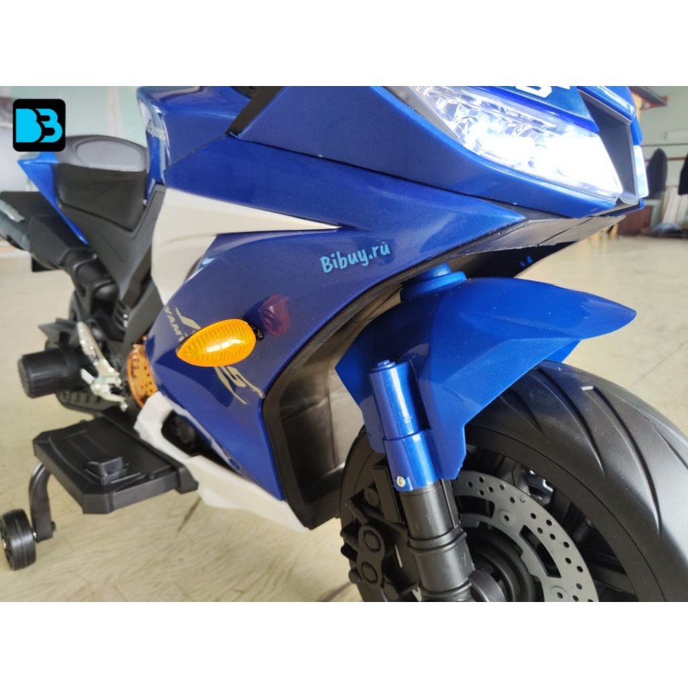 Детский электромобиль мотоцикл Yamaha R15-BLUE