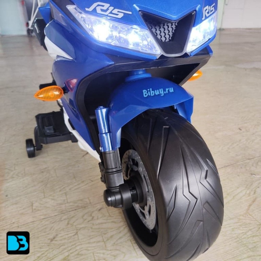 Детский электромобиль мотоцикл Yamaha R15-BLUE