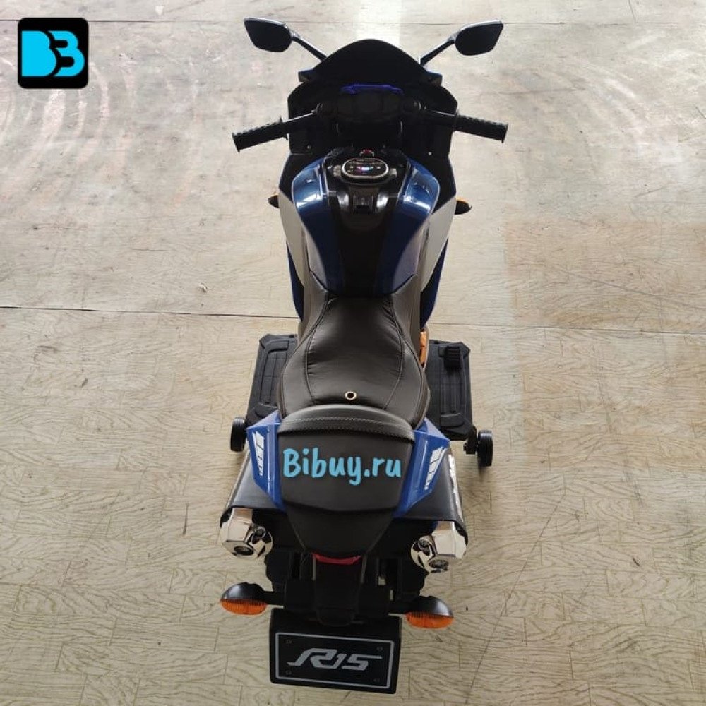 Детский электромобиль мотоцикл Yamaha R15-BLUE