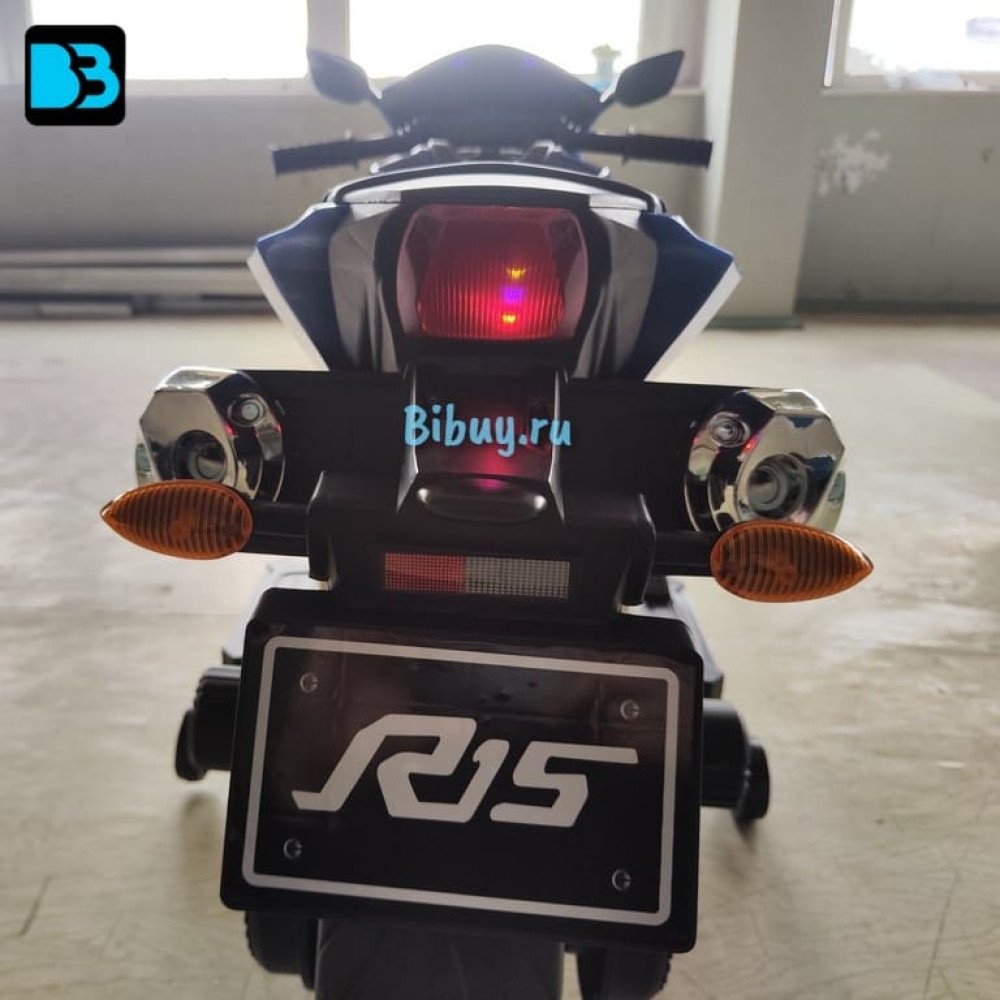 Детский электромобиль мотоцикл Yamaha R15-BLUE