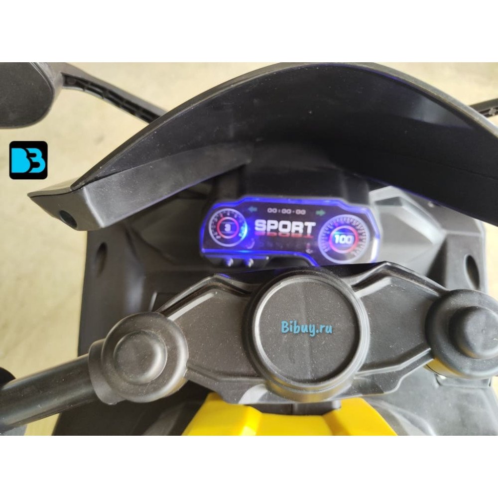 Детский электромобиль мотоцикл Yamaha R15-YELLOW