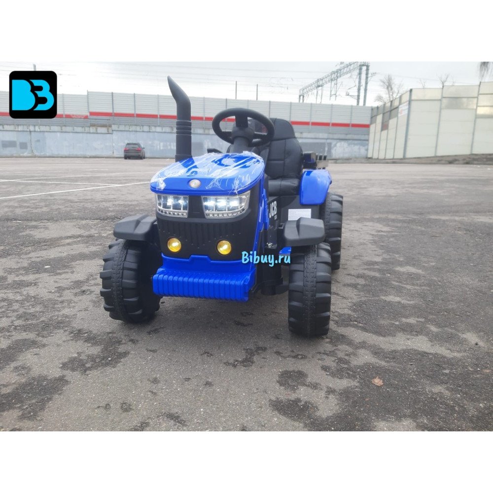 Детский электромобиль трактор O555OO синий