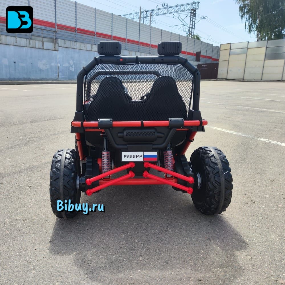 Детский электромобиль P555PP красный, металлический каркас