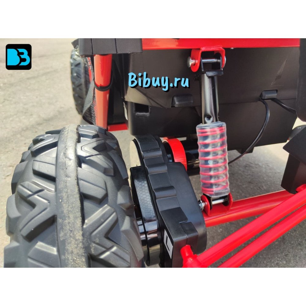 Детский электромобиль P555PP красный, металлический каркас