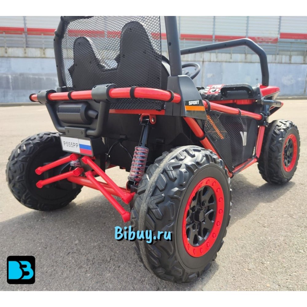 Детский электромобиль P555PP красный, металлический каркас