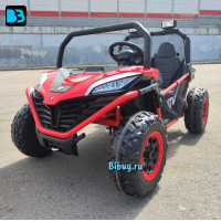 Детский электромобиль P555PP красный, металлический каркас