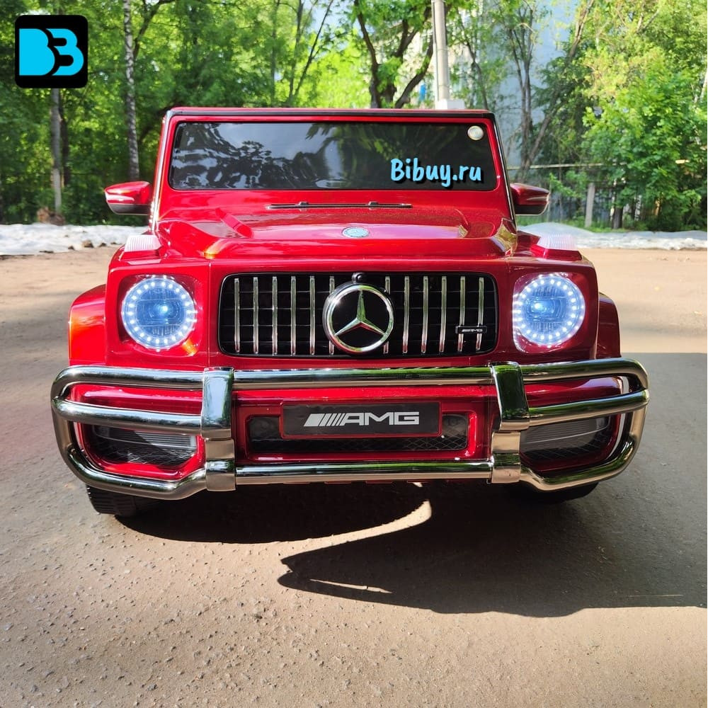 Электромобиль Mercedes-AMG G63 (S307) вишневый глянец