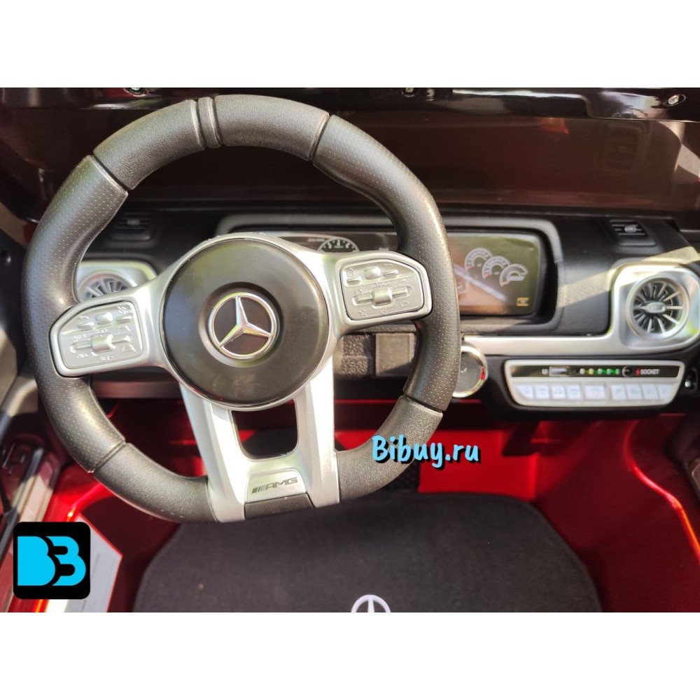 Электромобиль Mercedes-AMG G63 (S307) вишневый глянец