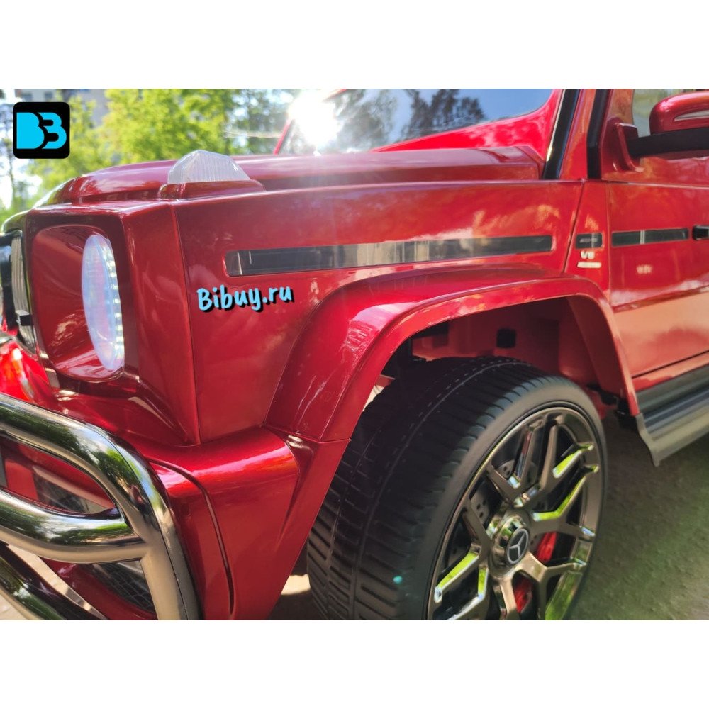 Электромобиль Mercedes-AMG G63 (S307) вишневый глянец