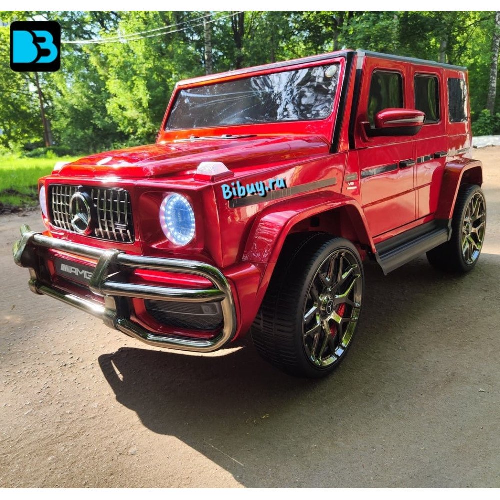 Электромобиль Mercedes-AMG G63 (S307) вишневый глянец