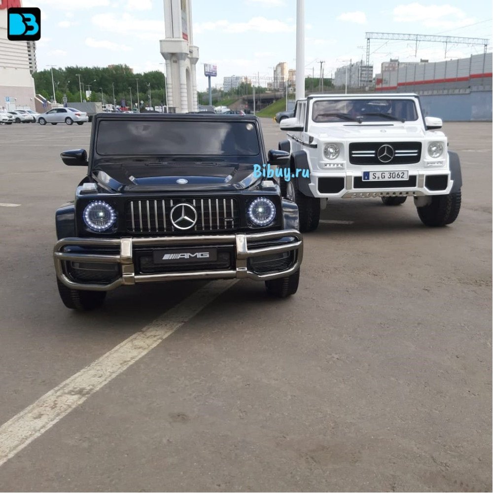 Детская электро машина AMG G63 4WD (S307) черный глянец, полный привод