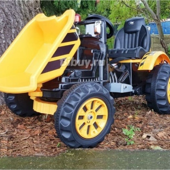 Детский трактор на аккумуляторе JS328C, желтый