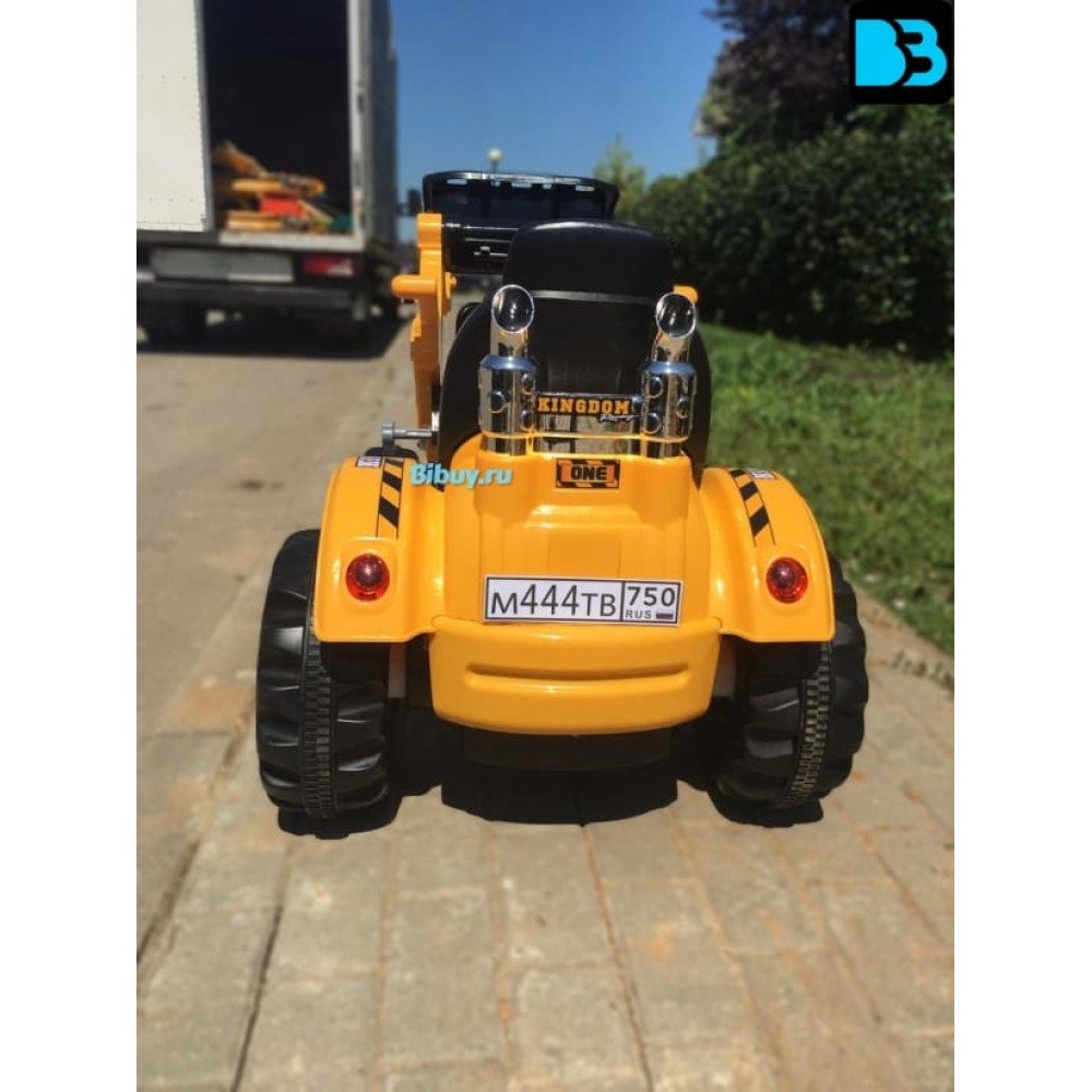 Детский электромобиль трактор на аккумуляторе 12V / желтый - JS328A-Y