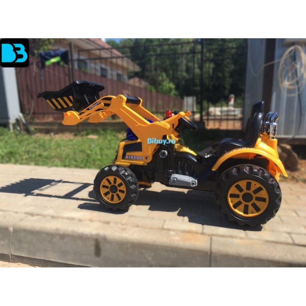 Детский электромобиль трактор на аккумуляторе 12V / желтый - JS328A-Y