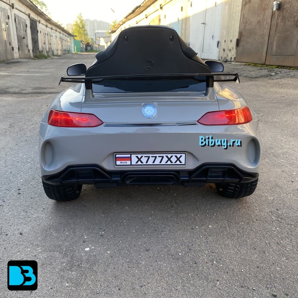 Электромобиль Мерседес AMG GT X777XX серый