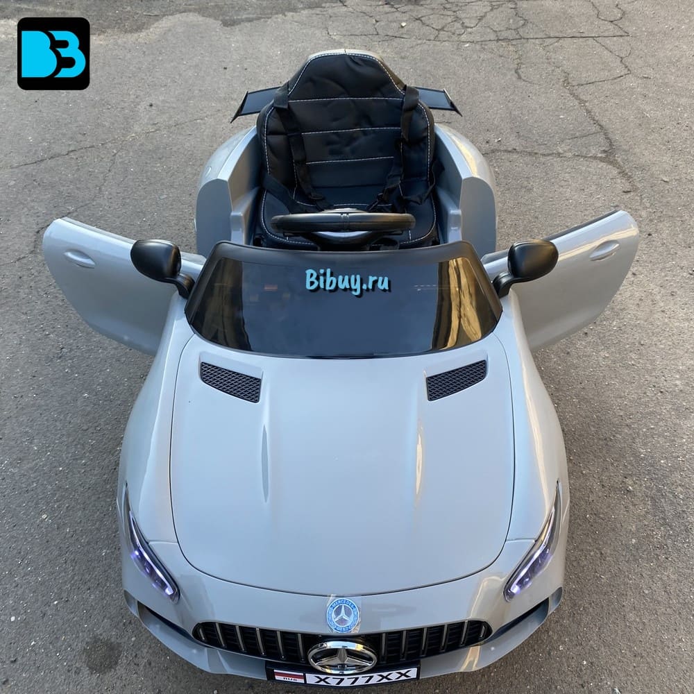 Электромобиль Мерседес AMG GT X777XX серый