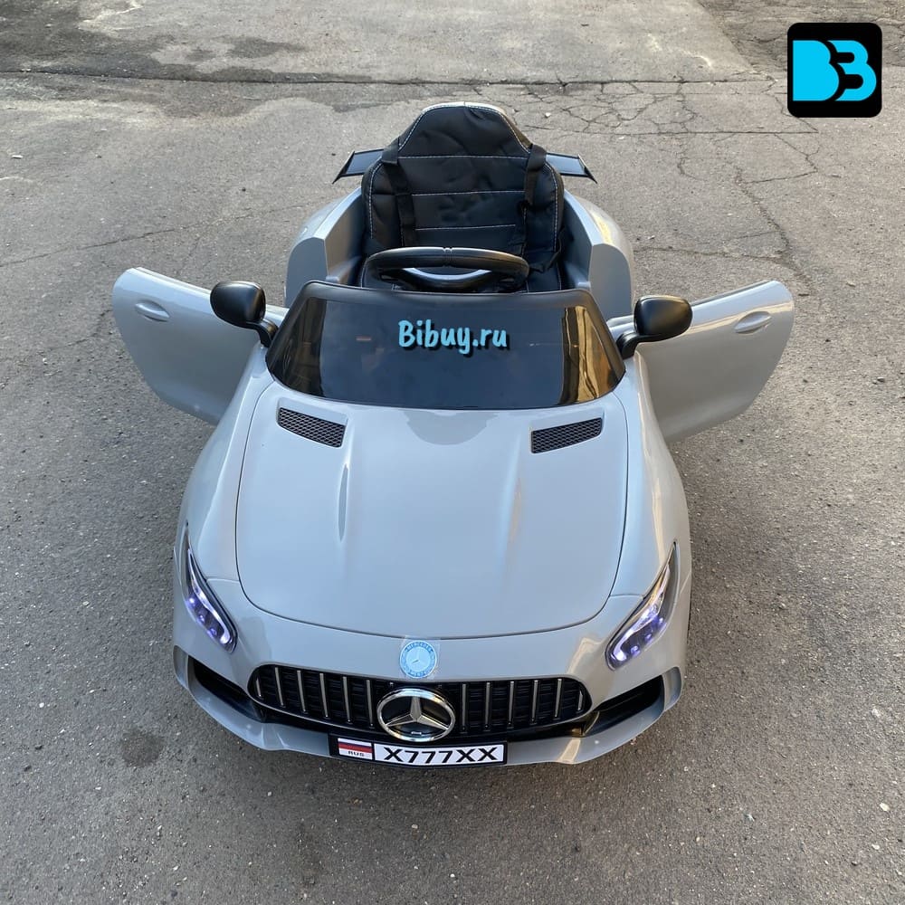 Электромобиль Мерседес AMG GT X777XX серый