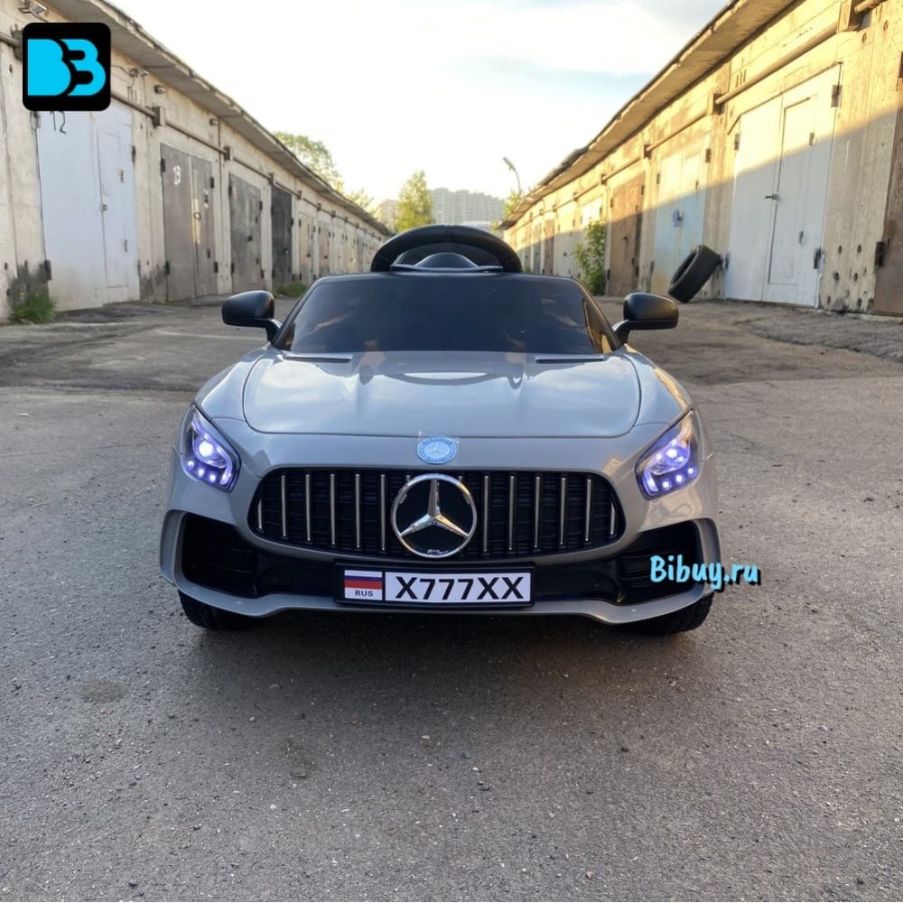 Электромобиль Мерседес AMG GT X777XX серый