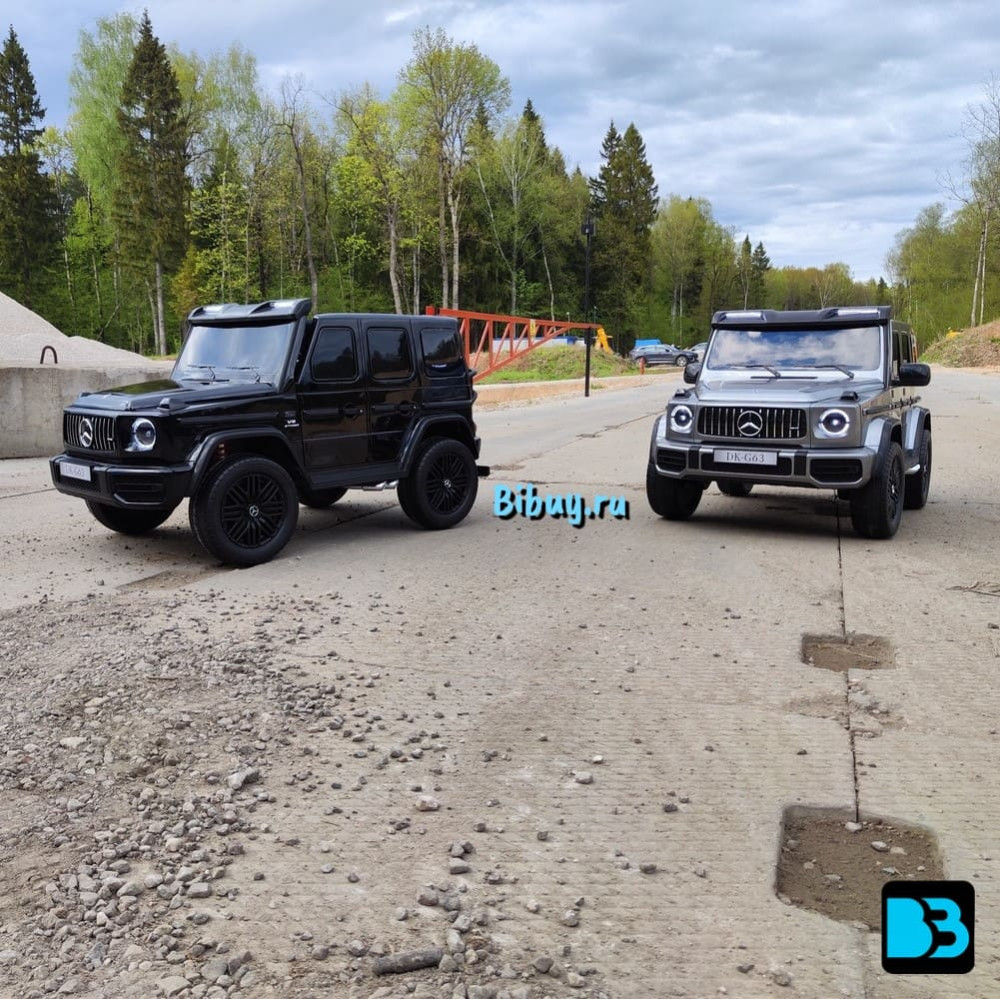 Детская машина Mercedes Benz G63 Y777YY красная, глянец