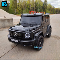 Детский Гелик Mercedes Benz G63 Y777YY черный глянец
