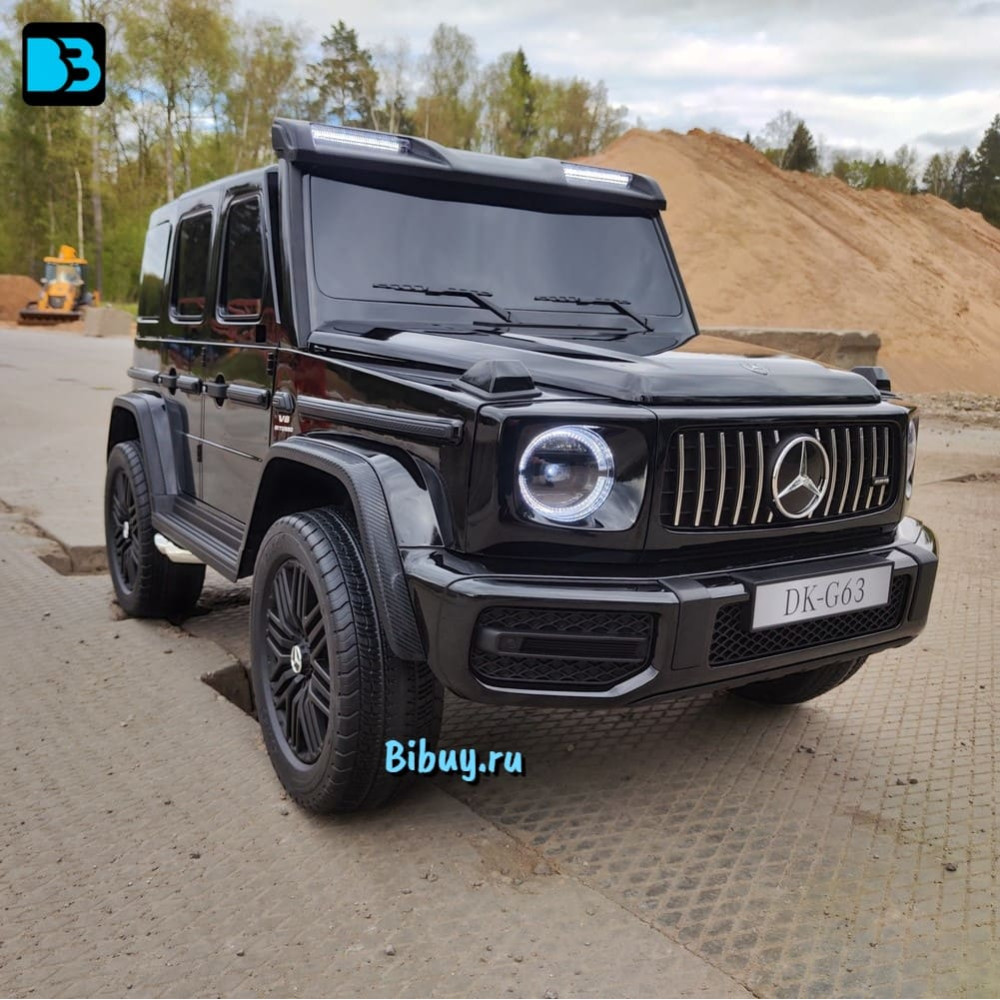 Детский Гелик Mercedes Benz G63 Y777YY черный глянец