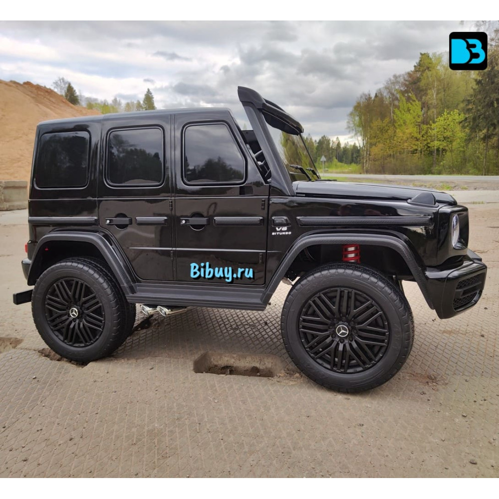Детский Гелик Mercedes Benz G63 Y777YY черный глянец