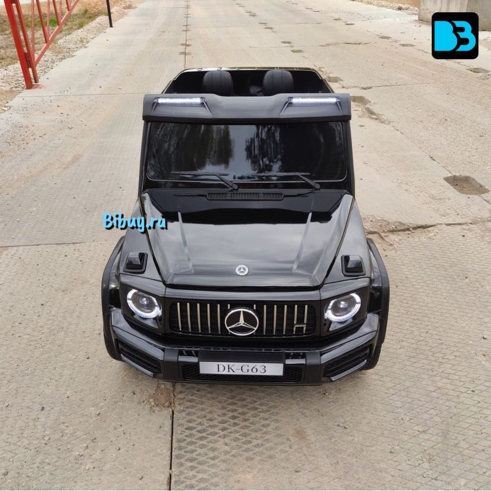 Детский Гелик Mercedes Benz G63 Y777YY черный глянец