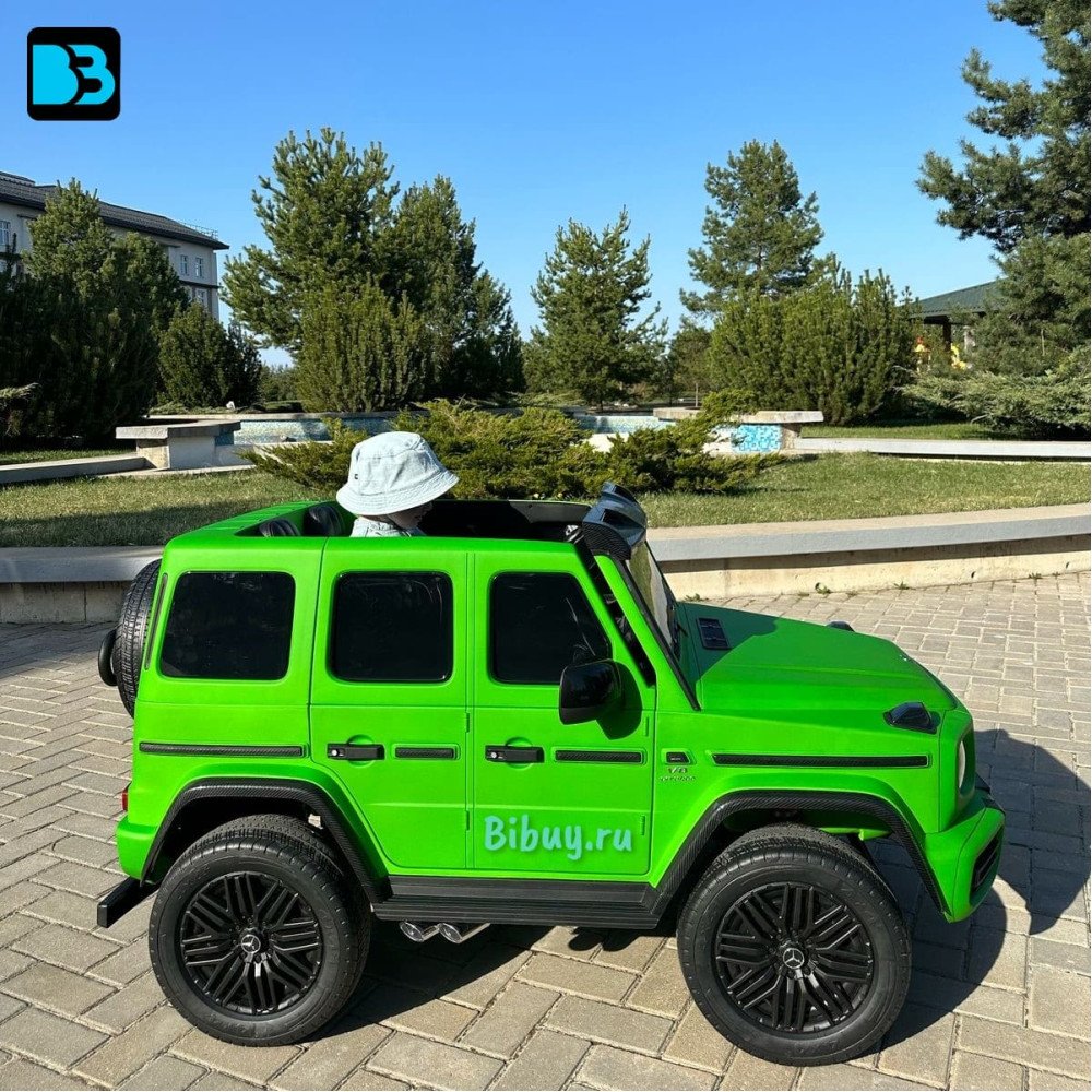 Электромобиль Mercedes Benz G63 Y777YY зеленый матовый