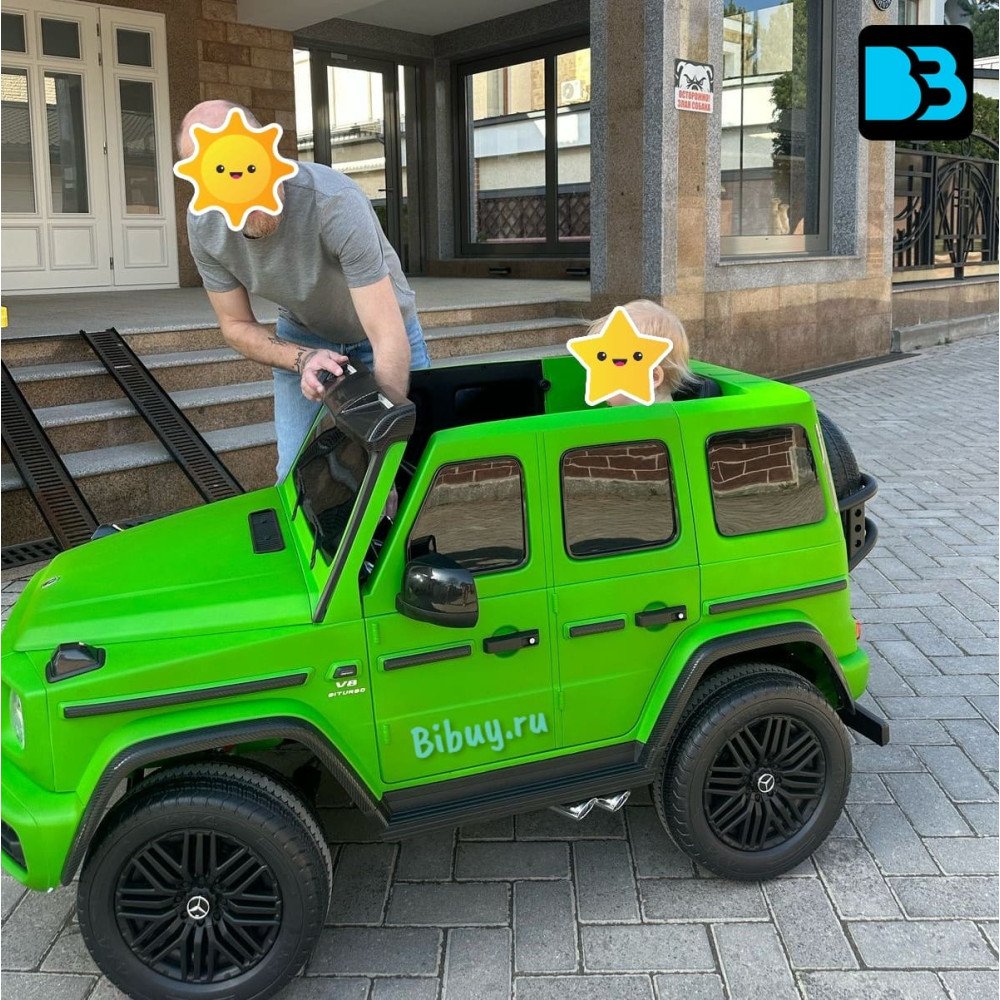 Электромобиль Mercedes Benz G63 Y777YY зеленый матовый