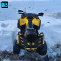 Детский электроквадроцикл BRP Can-Am Outlander (Y888YY) желтый, двухместный