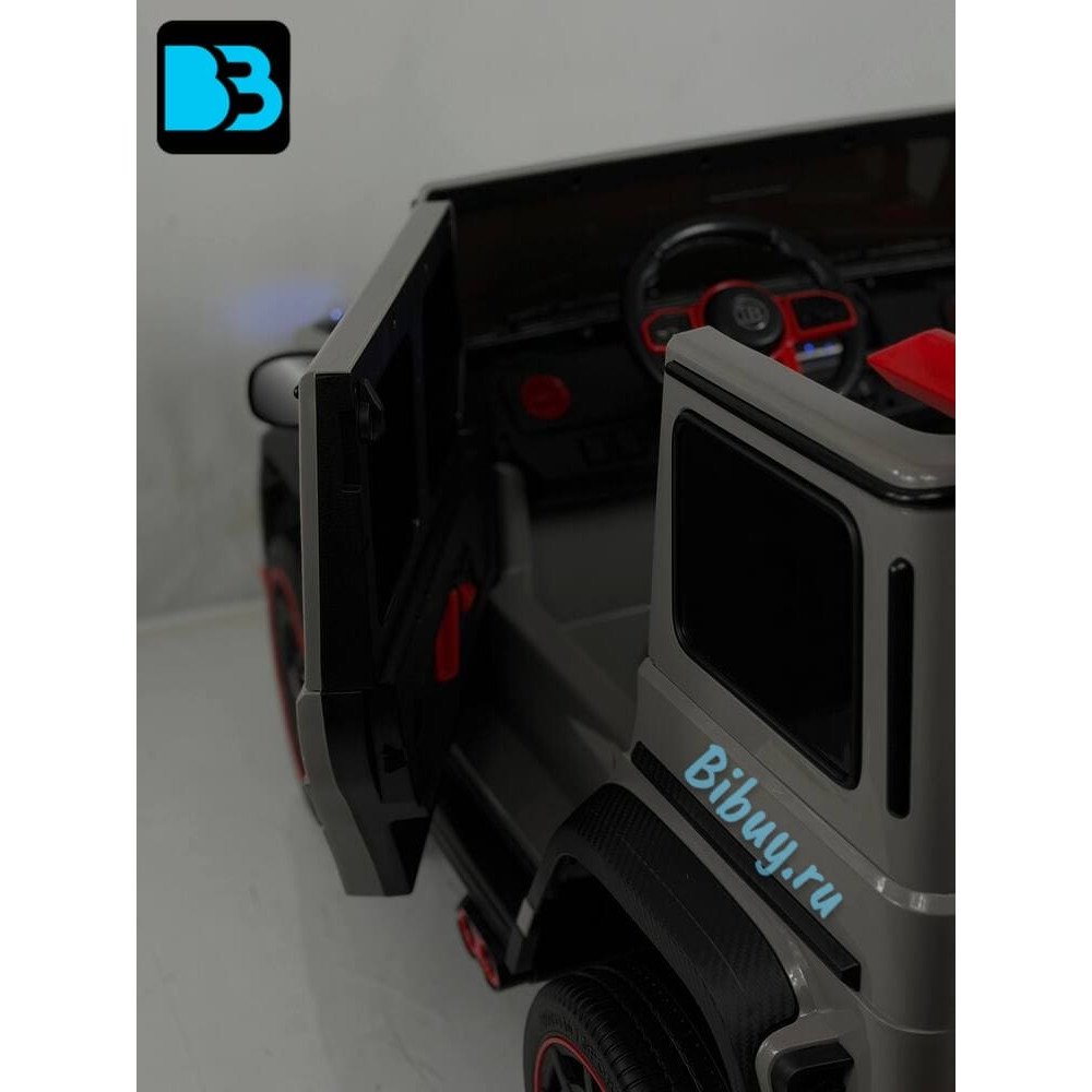 Детский электромобиль Z888ZZ Mercedes-Benz Brabus, серый (двухместный)