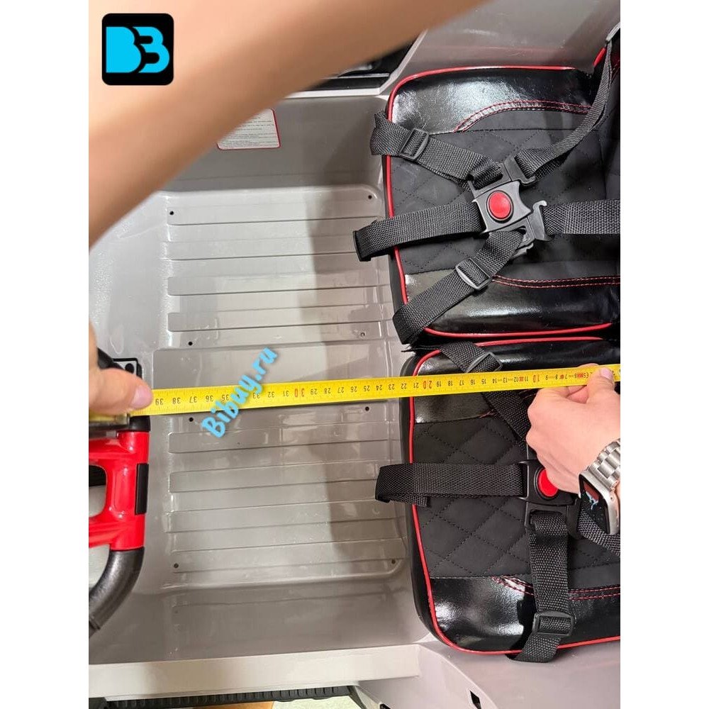 Детский электромобиль Z888ZZ Mercedes-Benz Brabus, серый (двухместный)