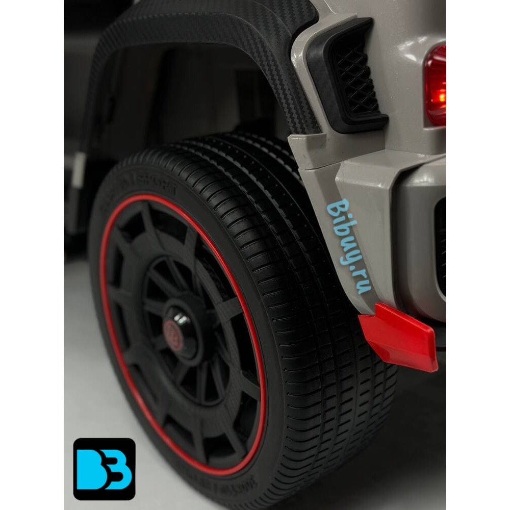 Детский электромобиль Z888ZZ Mercedes-Benz Brabus, серый (двухместный)