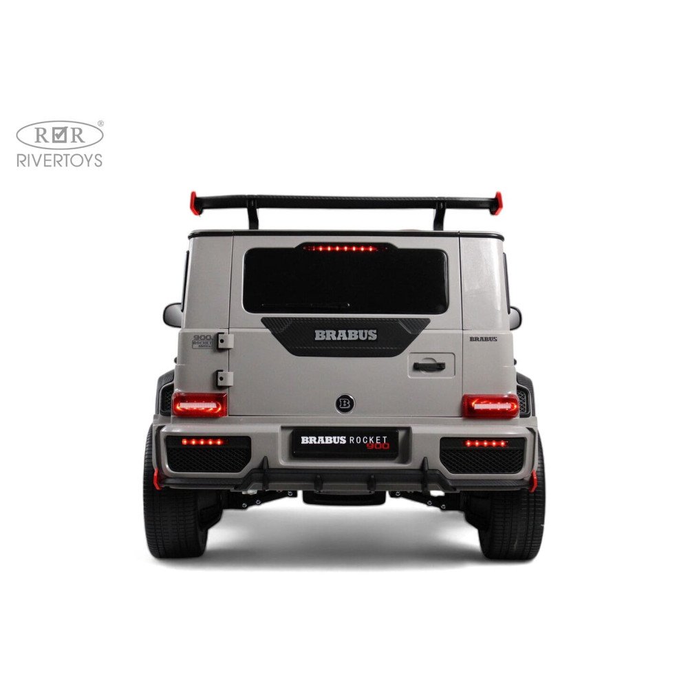 Детский электромобиль Z888ZZ Mercedes-Benz Brabus, серый (двухместный)