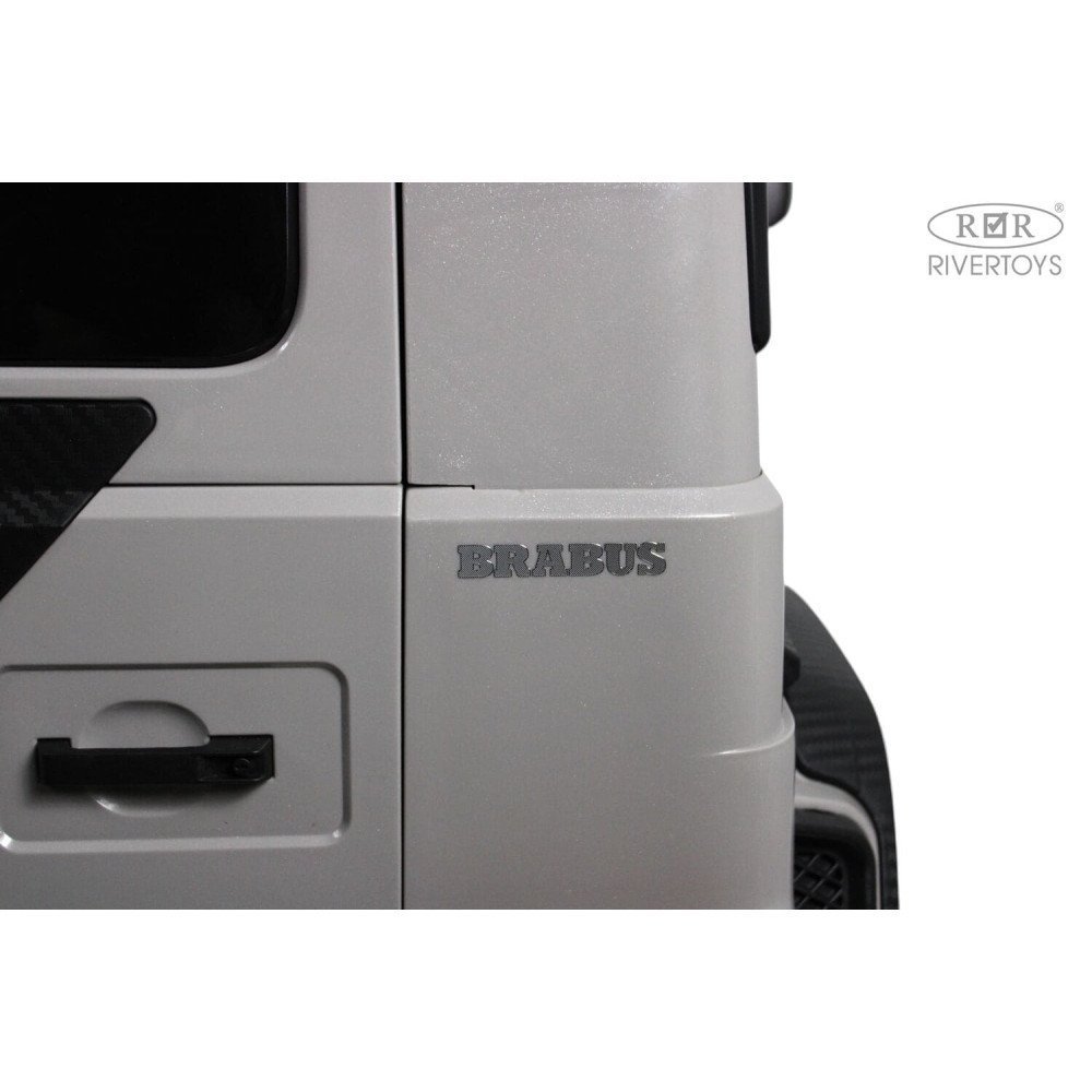 Детский электромобиль Z888ZZ Mercedes-Benz Brabus, серый (двухместный)