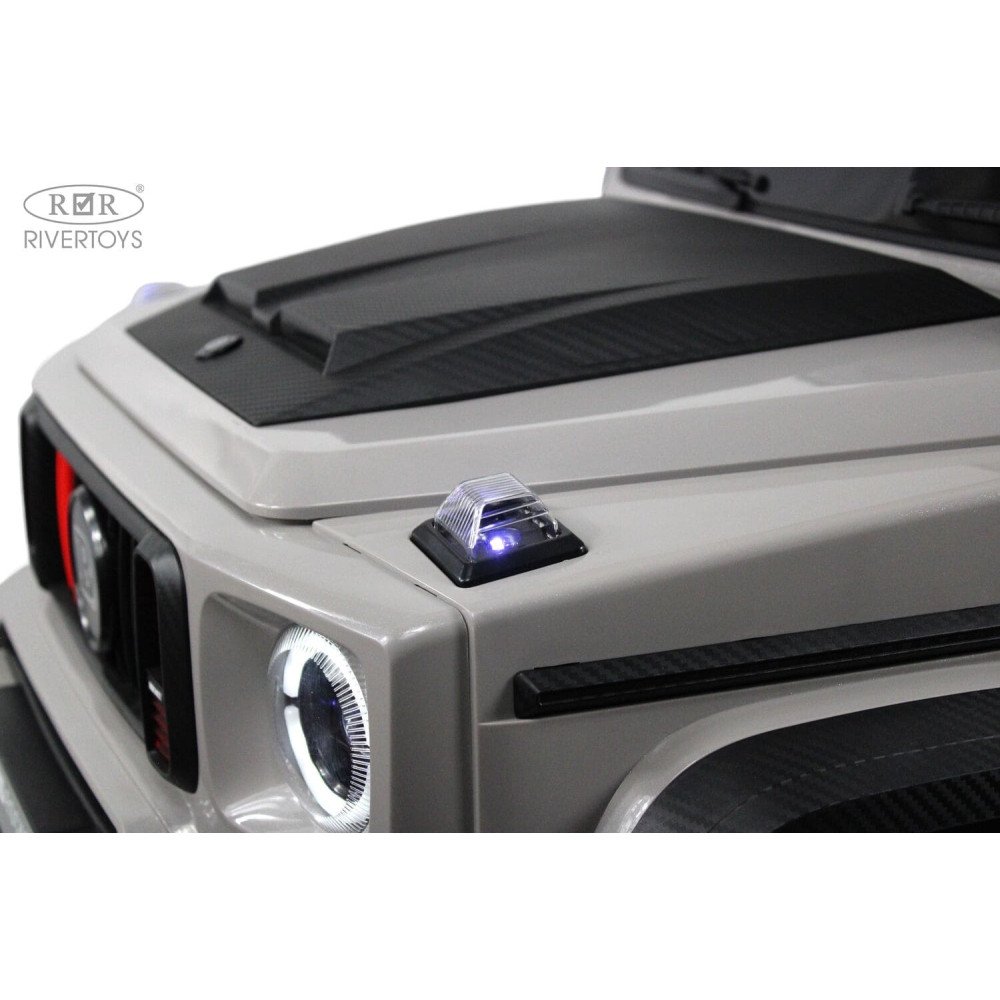 Детский электромобиль Z888ZZ Mercedes-Benz Brabus, серый (двухместный)