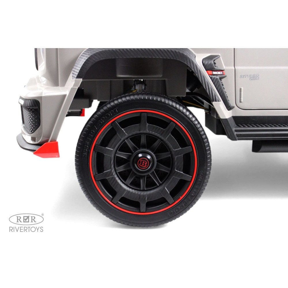 Детский электромобиль Z888ZZ Mercedes-Benz Brabus, серый (двухместный)