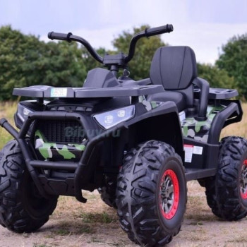 Детский квадроцикл Qwatro 4х4 XMX607 (Army, краска), полноприводный
