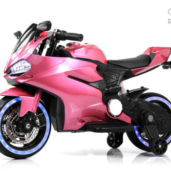 Детский электромотоцикл Ducati X003XX розовый глянец