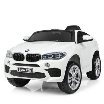 Электромобиль BMW X6M White - JJ2199 на резиновых колесах