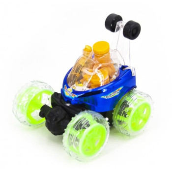 Радиоуправляемая трюковая машина-перевертыш RENDA (29 см, синий, мыльные пузыри) - RD970-3