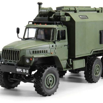 Радиоуправляемый внедорожник WPL Советский военный грузовик Урал 4WD 1:16 2.4G - WPLB-36