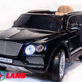 Детский электромобиль Bentley Bentayga Черный, резиновые колеса, с пультом
