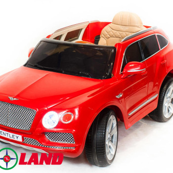 Детская машина Bentley Bentayga Красный, резиновые колеса, с пультом