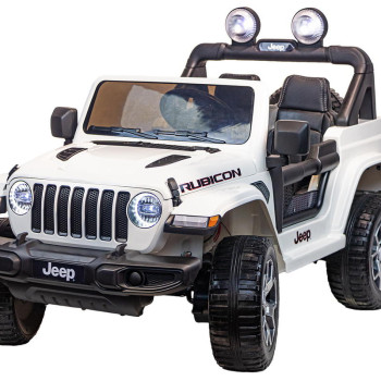 Детский электромобиль джип Jeep Rubicon DK-JWR555 Белый