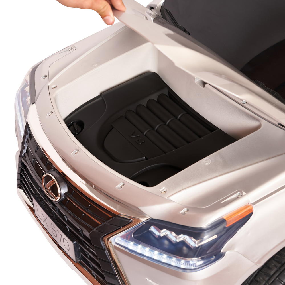 Детский электромобиль Lexus LX 570 Серебряный краска