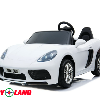 Электромобиль Porshe Cayman YSA021 Белый, максимальная нагрузка 100 кг