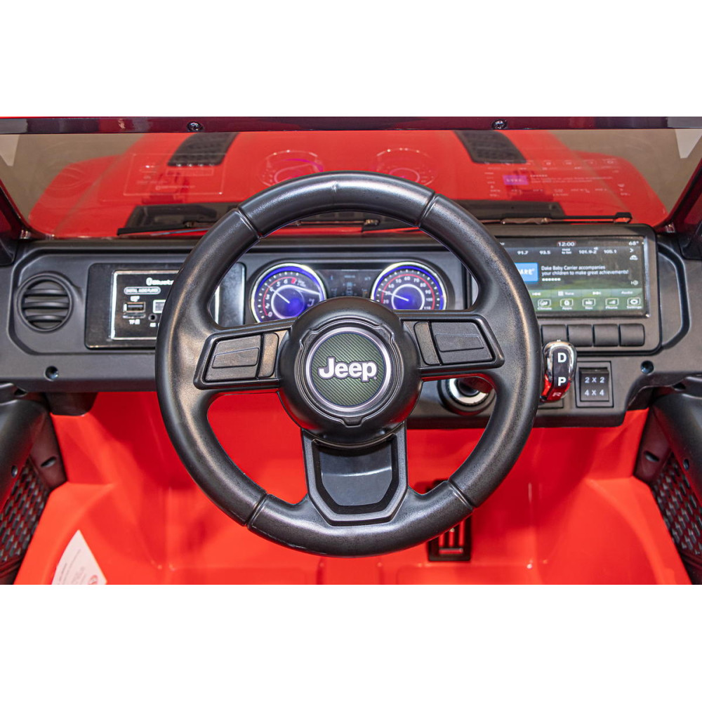 Детский электромобиль джип Jeep Rubicon DK-JWR555 Красный