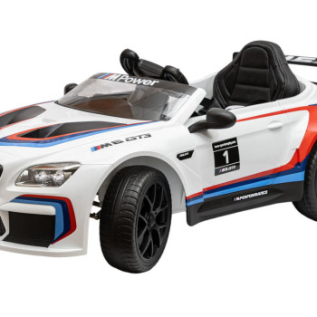 Детский электромобиль BMW М6 GT3 Белый, с пультом